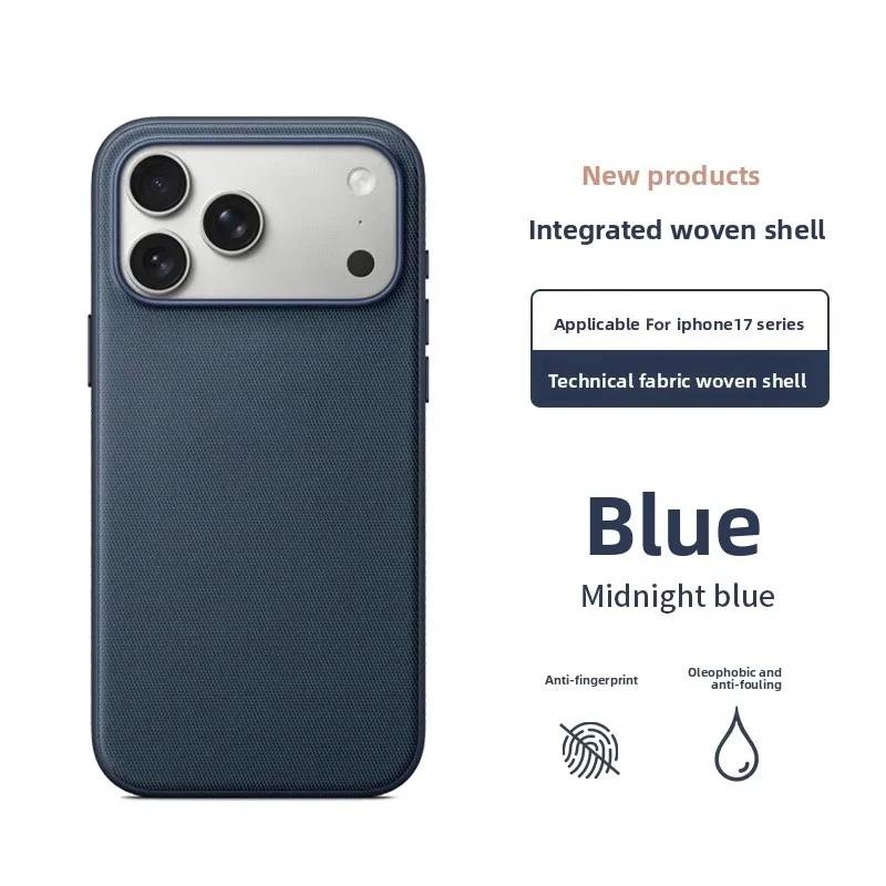 New Original Technology Woven Magnetic Case For iPhone 18 Pro 17 16 15 14 13 Pro Max For Magsafe Wireless Charger Official Cover