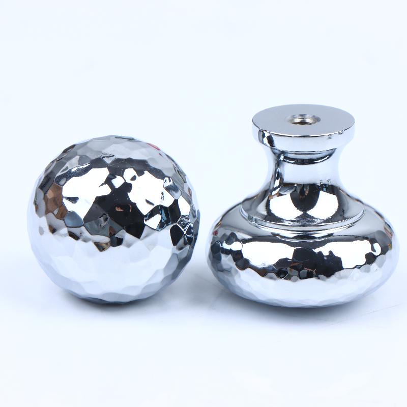 Brass Silver Ball Furniture Pull Handles Hand-Forged Hammer Cabinet Handles Door Drawer Knob Kitchen Wardrobe Cupboard Pulls