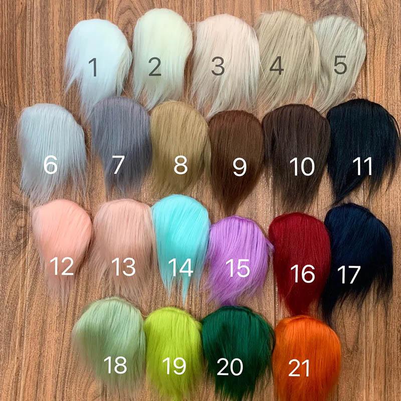 Bjd Doll's Wig Simulated Wool Hair Fit To 1/8 1/12,1/6 Bjd Doll Ob11 Doll Change Makeup Acssories Diy Dress Up Acssories