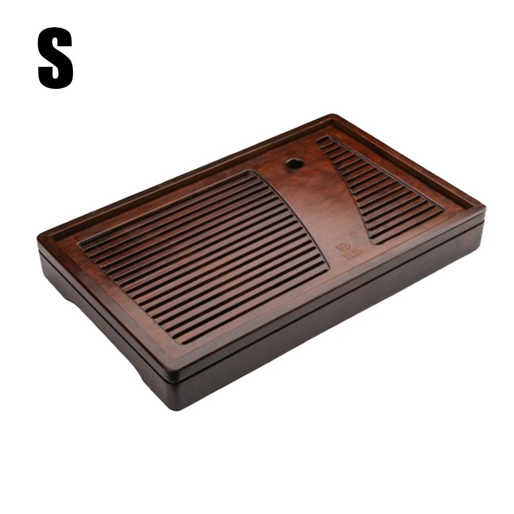 Solid Wood Tea Board Bamboo Tea Tray With Water Torage Drainage Tank Puer Tea Table Saucer Drawer Tray For Ceremony Teaware Tool