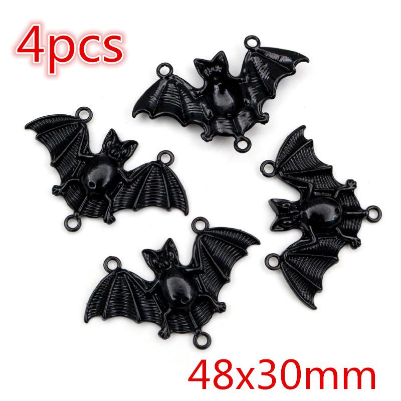 

New Fashion Black Plated Chrams Spider Star Wings Butterfly Horse Metal Alloy Pendant DIY Charms for Jewelry Making Findings