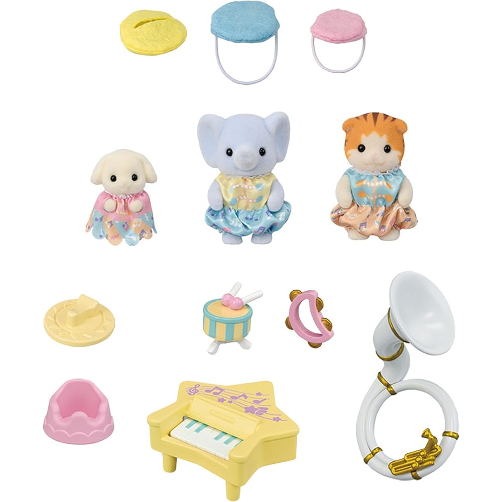Sylvanian Families Nursery Playset Doremi Music Band S-78 3 Years and Up Dollhouse Toy