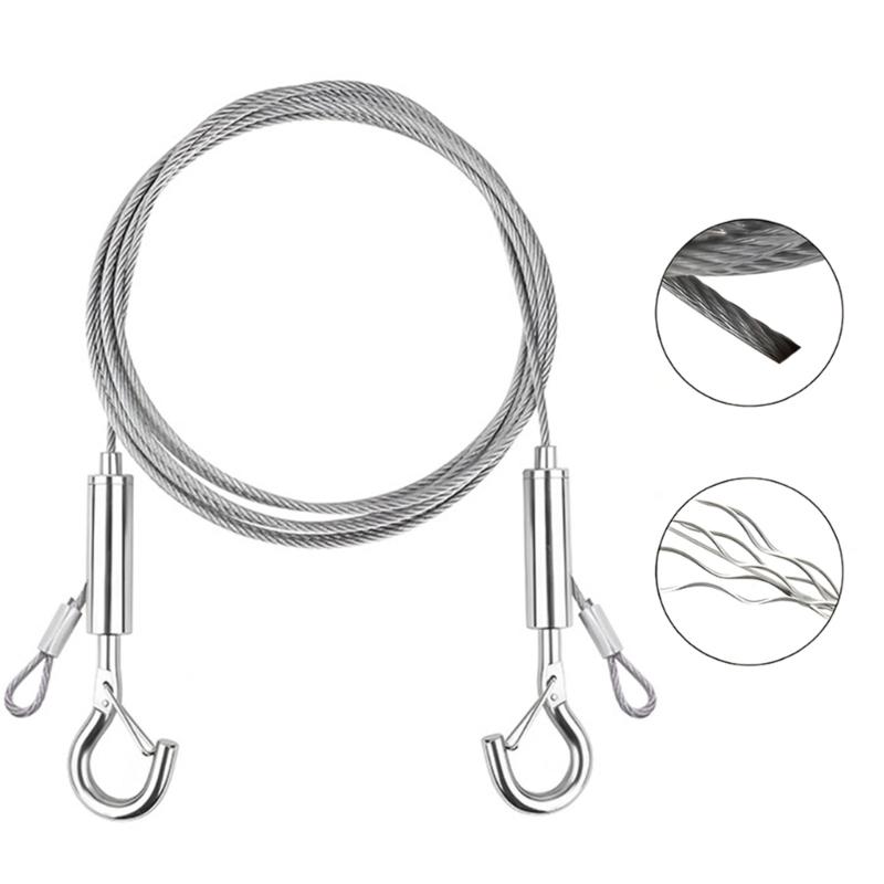 Picture Hanging Rope Set with Adjustable Barrels, 4 Metal Art Display Lines, Wall Mount Plates and Screws for Indoor Gallery Display