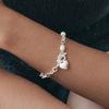 Heart Pearl Hollow Bar Bracelet