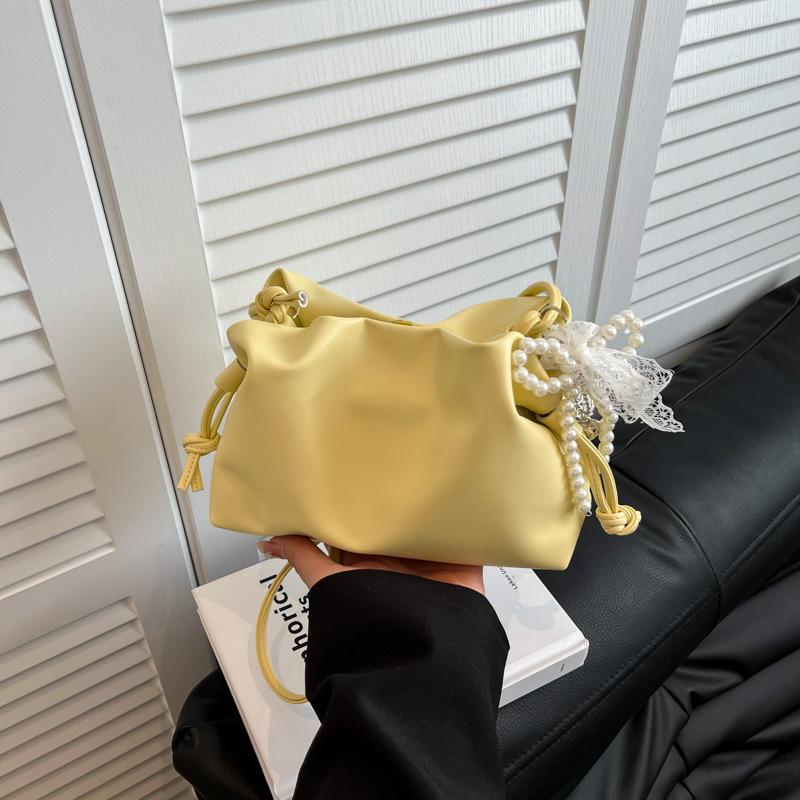 Women's New Fashion Cute Cloud Design Multiway Shoulder Crossbody Handheld Bucket Bag - Summer Casual Versatile Daily Beach Tote