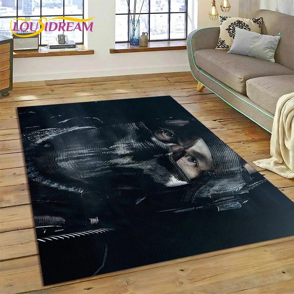 Call of Duty War Game Gamer COD Teppich für Schlafzimmer Wohnzimmer Zuhause Sofadekoration, Kinder Spiel Große Dekoration Bodenmatte Geschenk