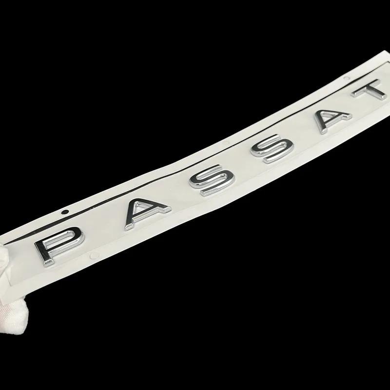For VW Passat Car Rear Trunk Letters Logo Labeling Badge Emblem Decal ABS Shiny Chrome Sticker TO4