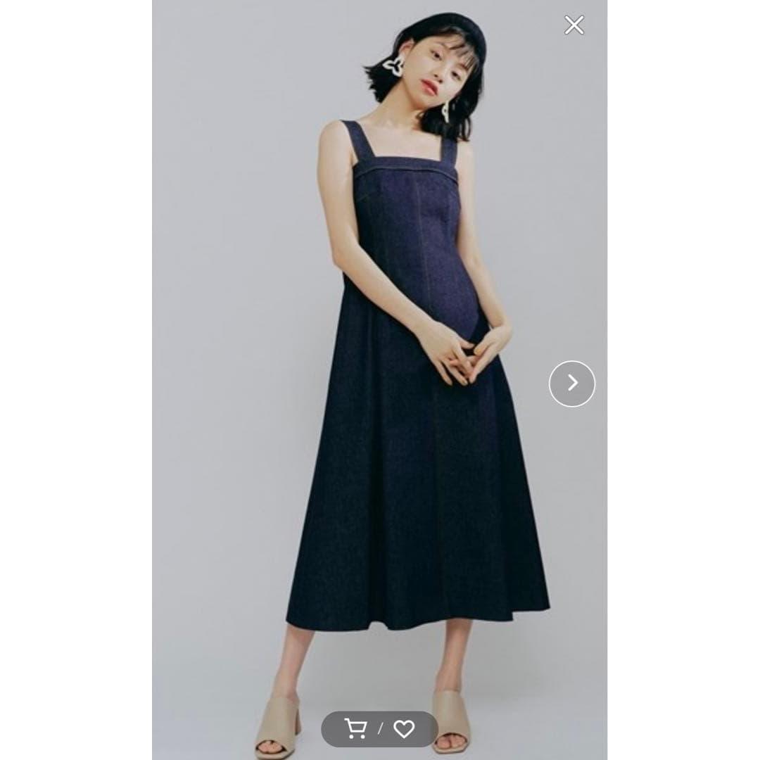LILY BROWN sleeveless dress denim dress