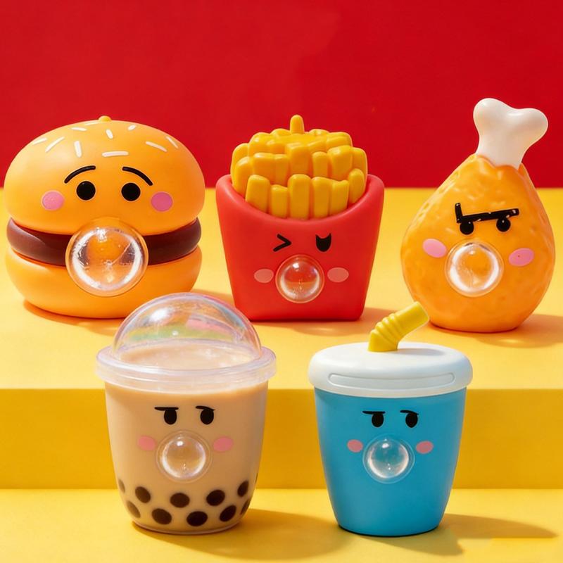 Cute Food Bubbles Squishy Squeeze Toys Anxiety Stress Relief Sensory Antistress Toys For Adults Kids Toys Gifts