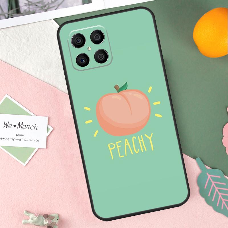 Pink Peaches Aesthetic Case For Honor 200 Lite 50 70 90 X9b X9a X8b X8a X8 X9 X9c Honor Magic 7 Pro 5 6 Lite Cover