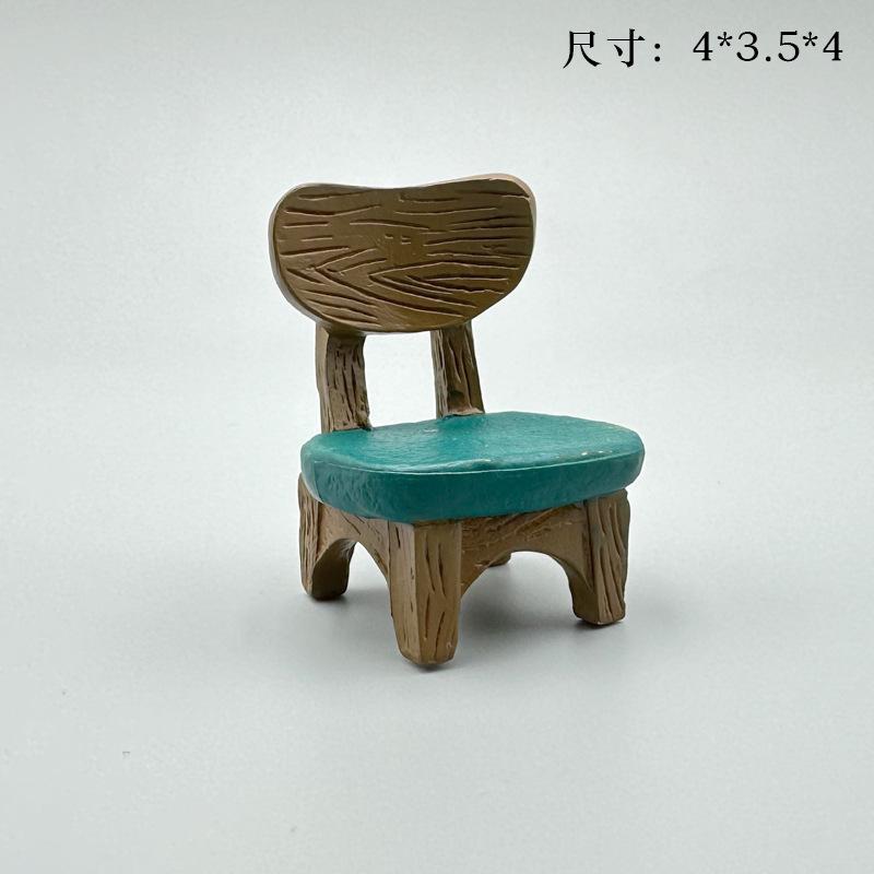Rocking chair, frog healing department ornament, office computer workstation, desk surface, decorative goods, decompression small gift