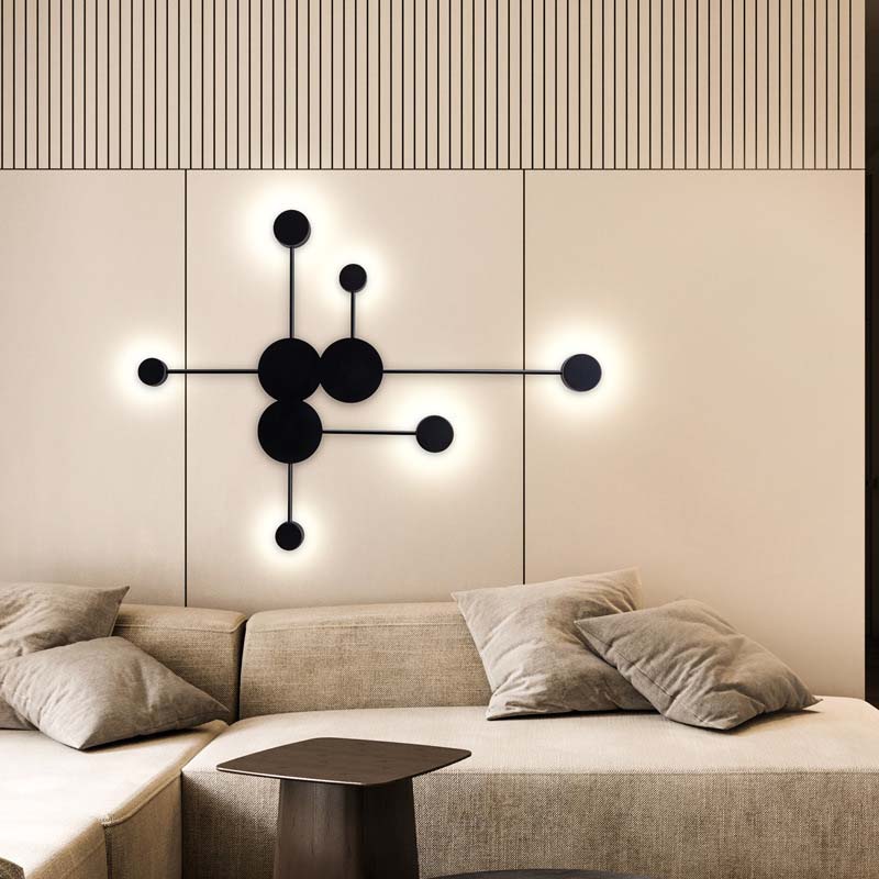 Lampa de perete LED scandinav modern simplu pentru living, hol, noptieră dormitor, lămpi și felinare decorative de perete Beidou