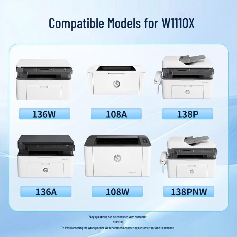 Compatible HP W1110A W1110X Black Toner Cartridge