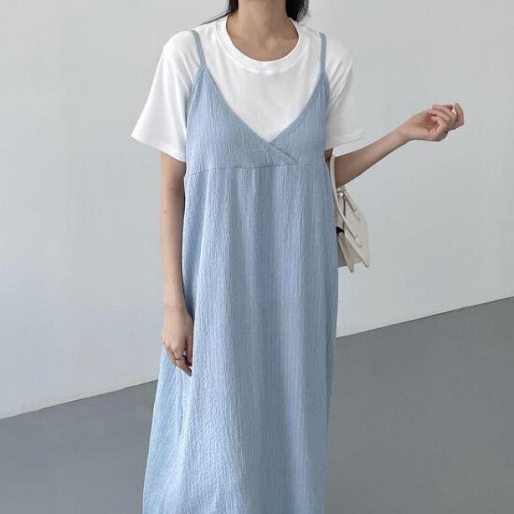 New Arrivals Open Run Pajuhuo Soft Vacation Summer Bustier Dress