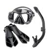 Diving Suit Diving Fins Snorkeling Mask Silicone Snorkel Three-piece Suit