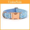 Pet Dog Collar With Print Design And Secure Buckle For Fashion And Christmas Holiday Celebration