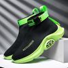 New Shoes for Men Spring Summer Breathable Knit Casual Sock Shoes Flat Skateboard Shoes Youth Slip-on Loafers