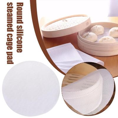 Circular Silicone Steamer Mat Durable Thickened Reusable Silicone Dehydrator Sheets Restaurant Kitchen Cooking Accessory