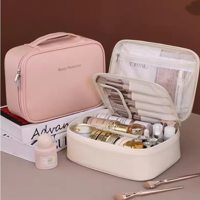 Women's Cosmetic Bag Portable Storage Bag Large Capacity Luxury Makeup Bag Travel Organizer Essentials Toiletry Bags