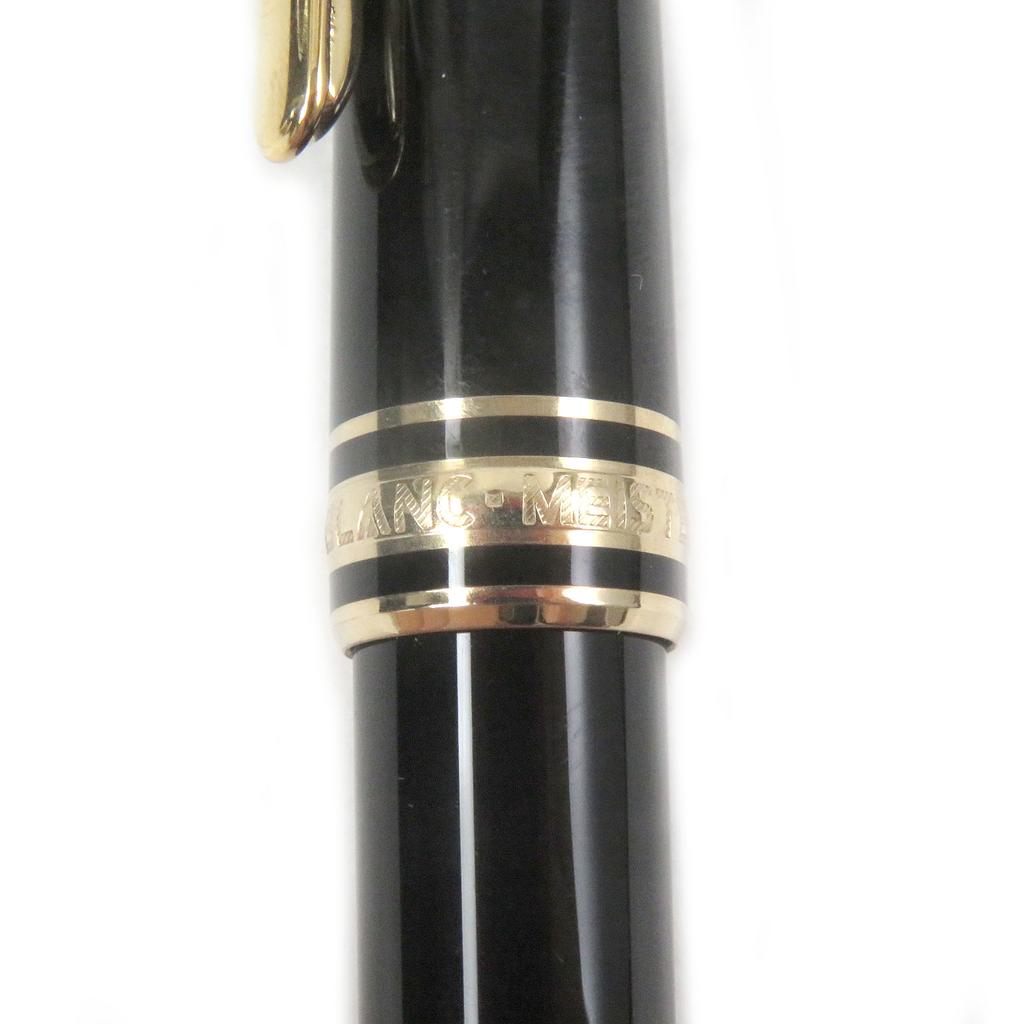 Excellent MONTBLANC Ballpoint pen Meisterstck Classic Twist type Black gold mens Used