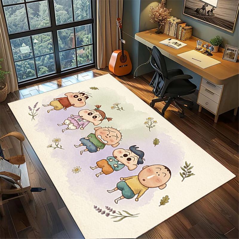 Crayon Shin-chan Zmywalna Mata Gamerowa Duża Antypoślizgowa Dywanik do Sypialni Dekoracja Podłogi w Domu