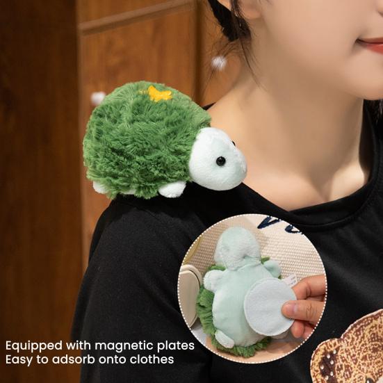 Animal Plush Doll Shoulder Magnet Stuffed Animal Toy Cute Realistic Panda Raccoon Tiger Plushies Birthday Christmas Gifts for Boys Girls