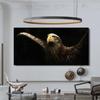 Modernes schwarzes Steinadler-Leinwandgemälde, Tierposter und Drucke, Wandbild für Cuadros, Wohnzimmer, Heimdekoration, ohne Rahmen, ohne Rahmen