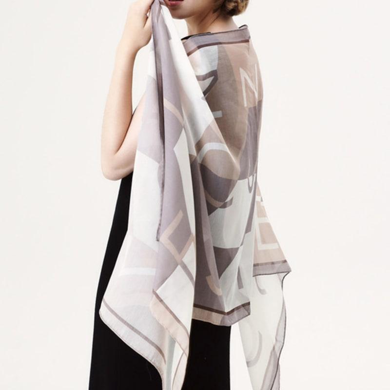 ONSZ logo color block long scarf