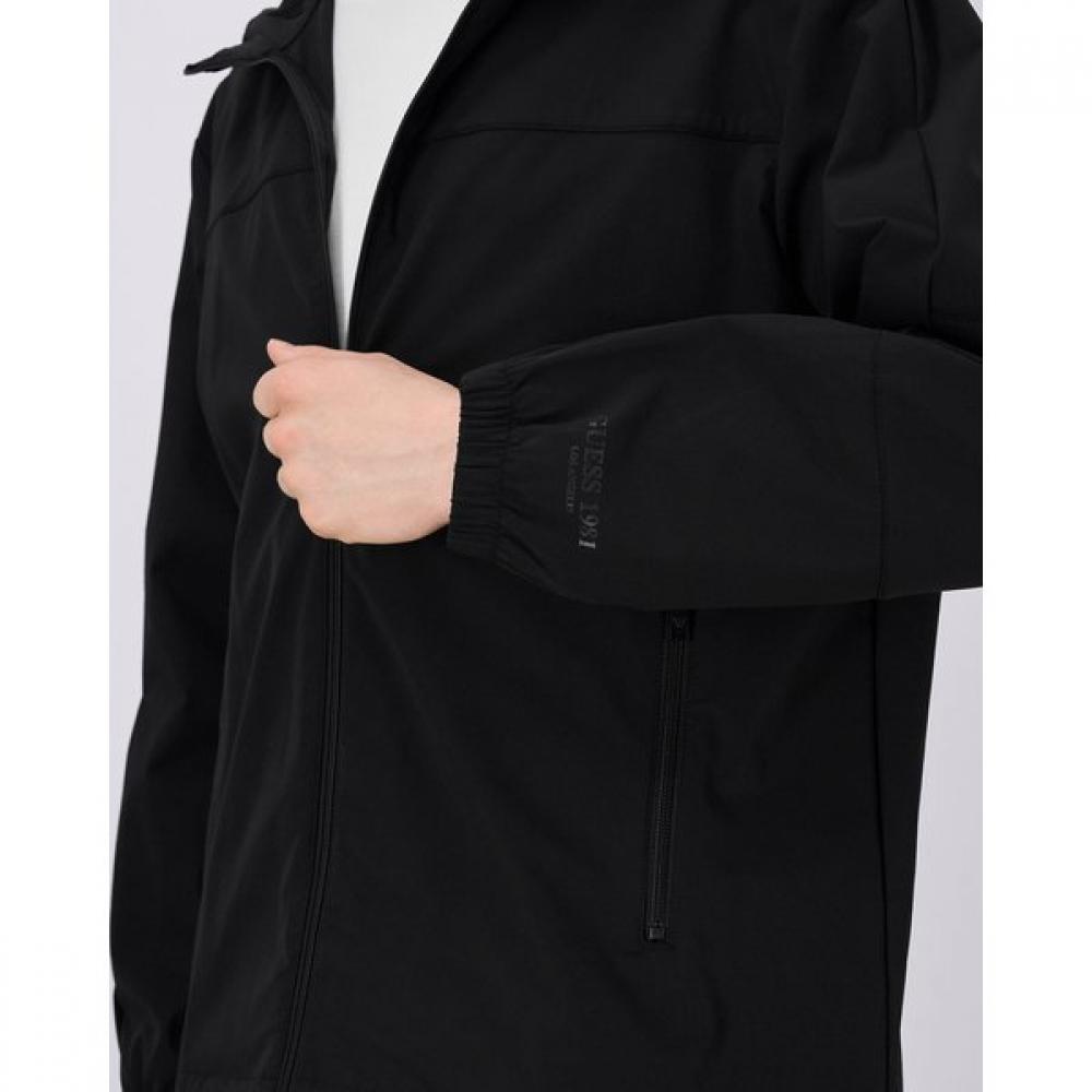 Guess Windbreaker With Hood Nylon Stretch Mo2w9880