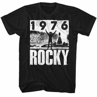 Rocky 76 Ist Super Schwarzes T-Shirt