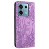For Xiaomi Redmi Note 13 5G Leather Case Elephant Pattern Wallet Phone Cover