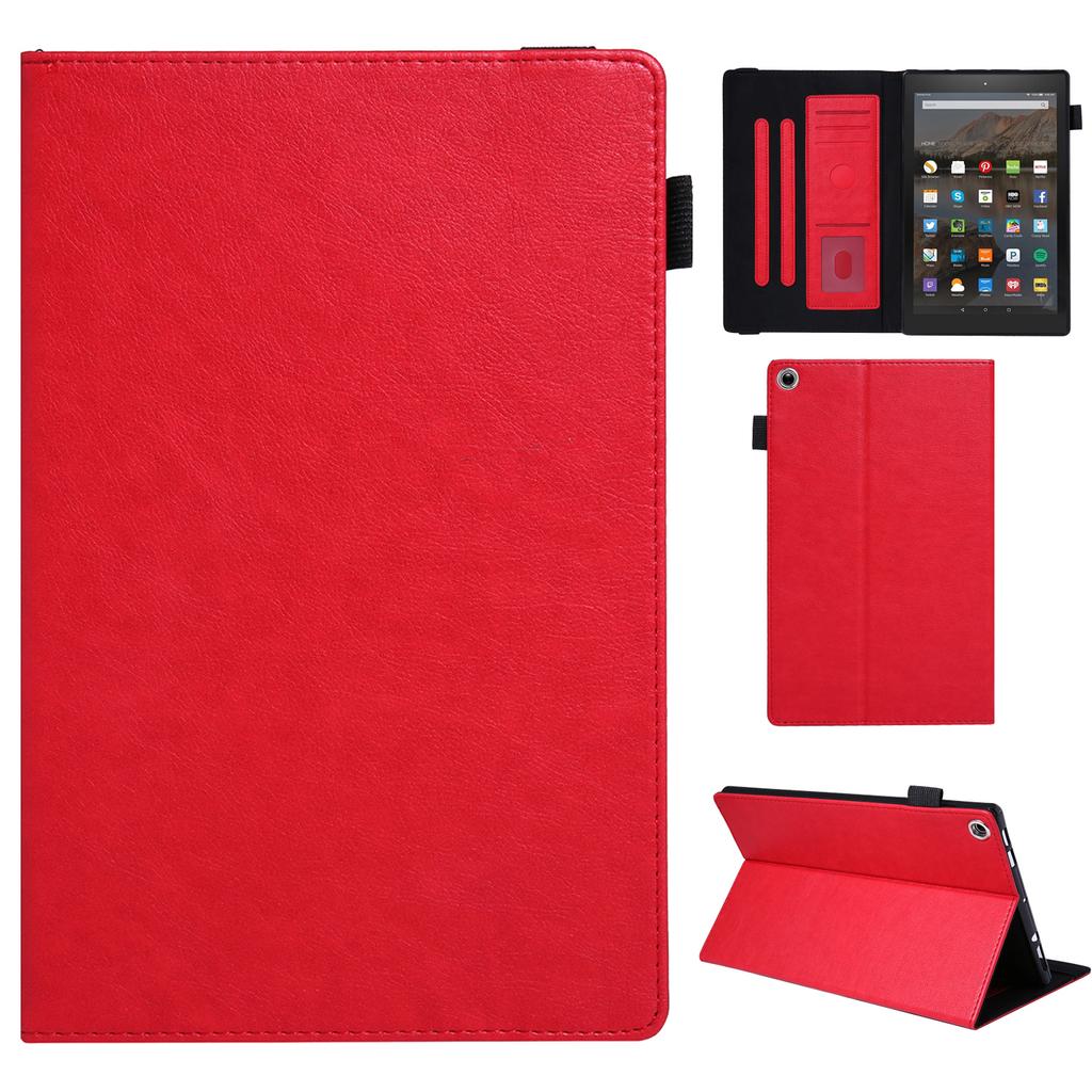 For Amazon Fire HD 10 (2015)/(2019)/(2017) Case Card Slots Shockproof Tablet Leather Flip Cover