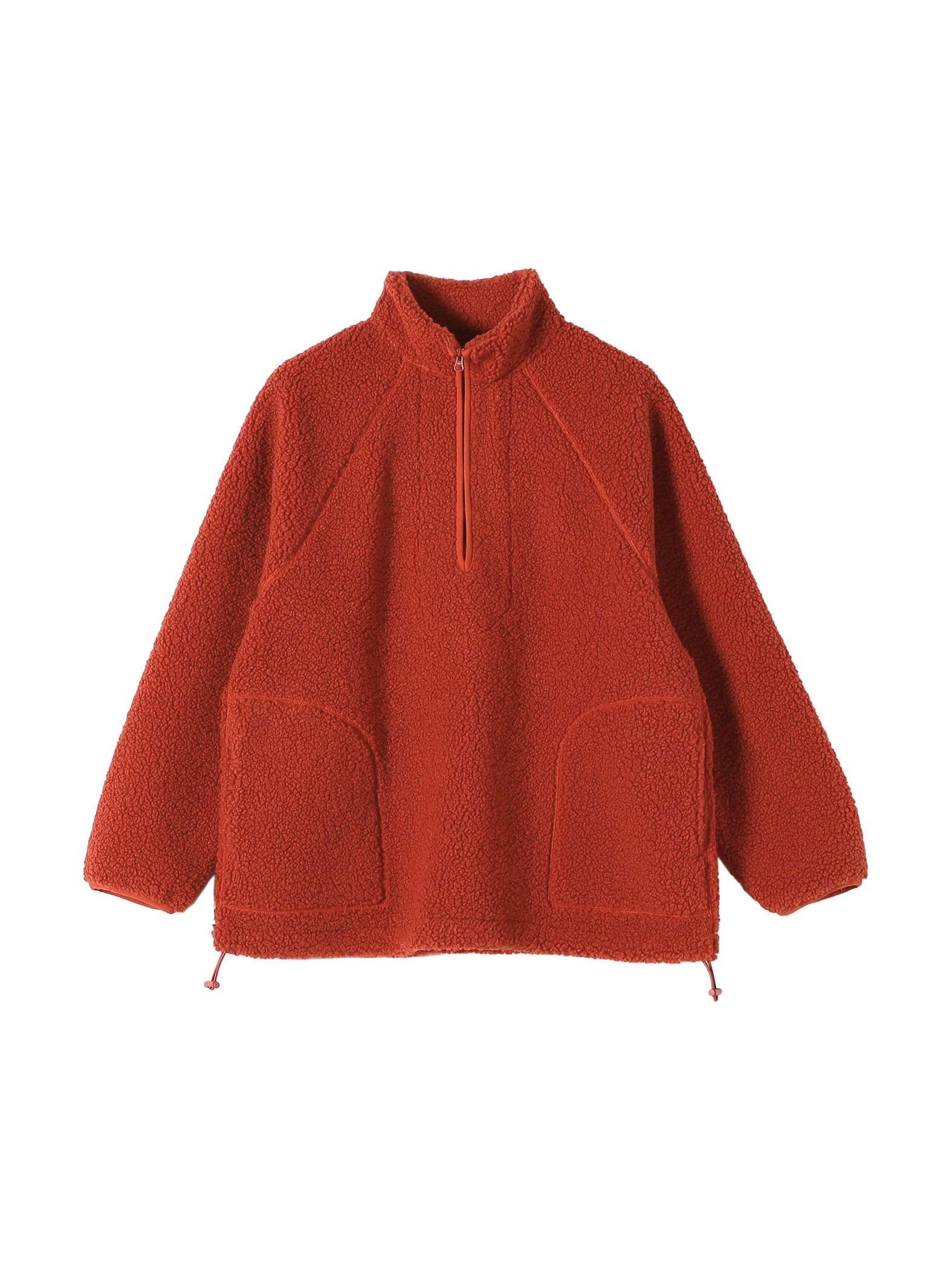 

Ships Any Machine Washable Boa Fleece Half-Zip Pullover 724060021 Red One Size