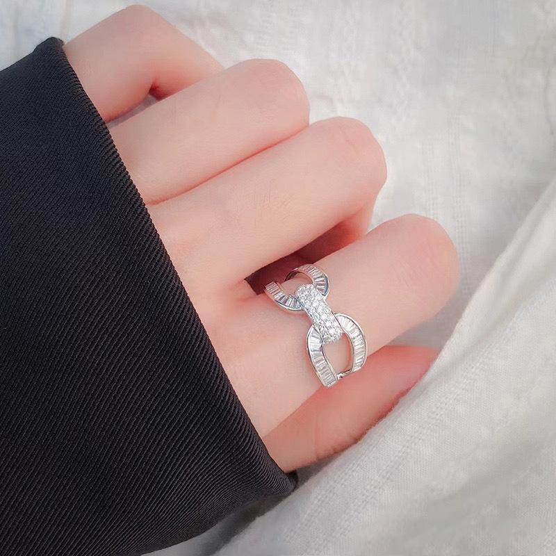 Lindon Classic Copper Alloy Zircon Ring Ladies Jewelry Wedding Promise Party Gift