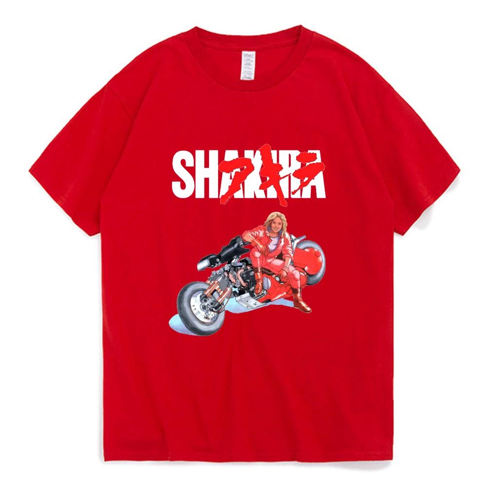 

Shakira T Shirt Akira Shotaro Kaneda Motorcycle Japan Anime T-shirts Tokoyo Funny Oversized Streetwear Tee Shirt Men Women Tops L