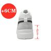 Echtleder-Sneaker Herren Sport-Elevator-Schuhe Schuhe zur Höhenvergrößerung Einlegesohle 6cm Mann Alltag Freizeit Mode Hohe Schuhe