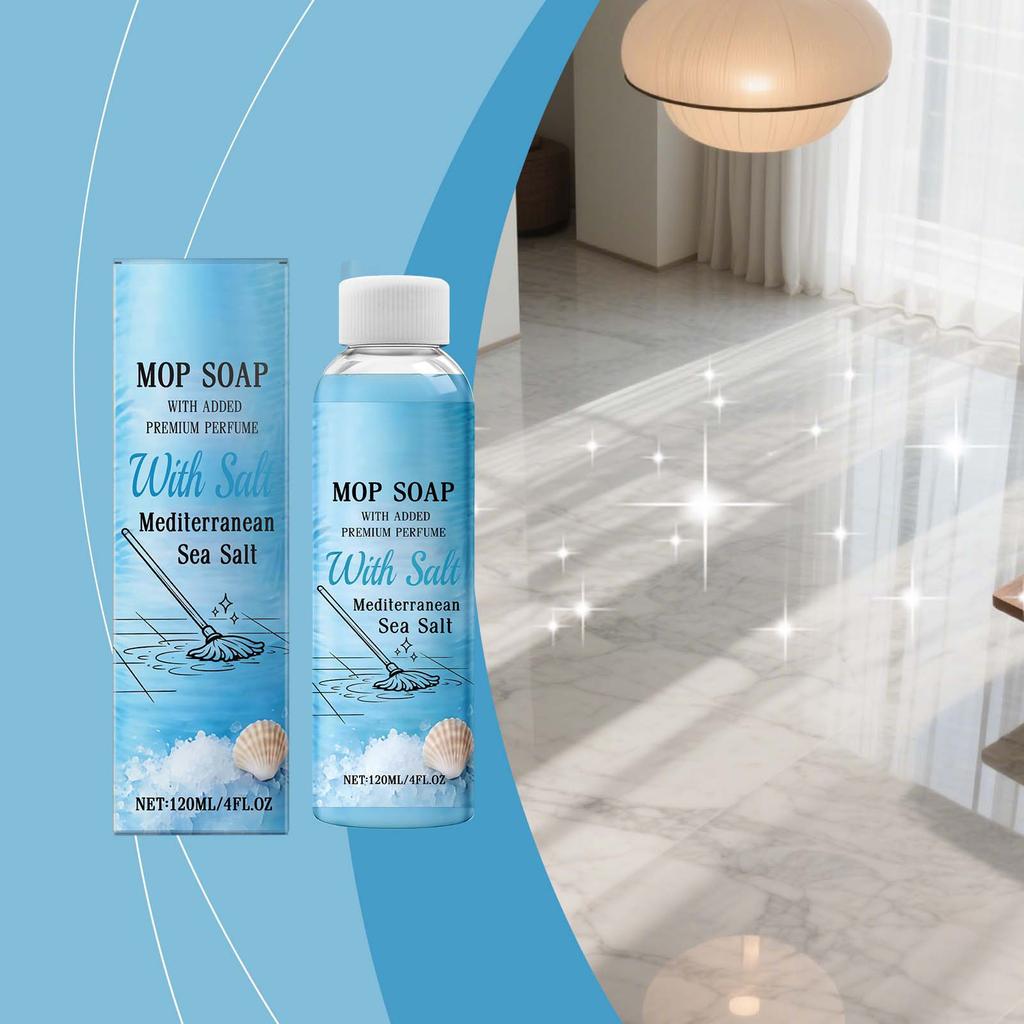 Nettoyant pour sols à la saveur marine - Agent de nettoyage et d'entretien universel et pratique pour carrelages et parquets - 120 ml