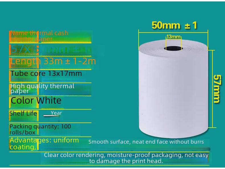 Role termopapíru: 57x50mm & 80x80x60mm pro POS systémy & Kuchyně