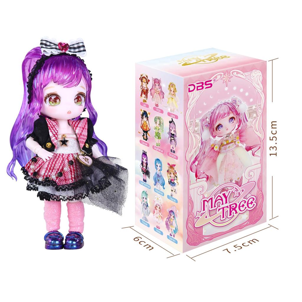 ICY Fortune Days 13cm bjd panenka anime styl panenka ideální pro DIY panenku pro dívky - set, dárek, dekorace, cvičení, sbírka, 8+(Kozoroh)