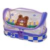 Pencil Bag Cartoon Style Large Capacity Plastic Zipper Clear PVC Portable Large Pencil Case for