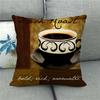 Retro-Style Coffee Afternoon Tea Digital Printing Short Plush Pillow Covers For Car Sofa Office Cushion Cover Home Goods