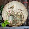 Arrosoirs Oiseaux de Jardin Vintage Plaque Métallique Vintage Plaque Métallique Durable Décor Mural Maison Bureau Bar Man Cave Art Mural