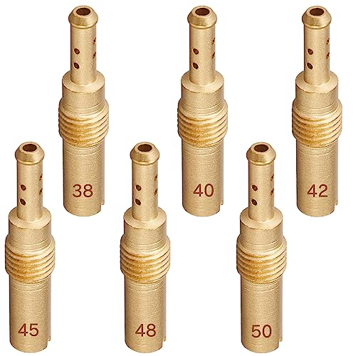 

Pilot Jet Jetsetmoto Pilot Jet Set #38#40##42#45#48#50 (28ммX5мм) для PWK28/PE24 Keihin PE22/24/PWK28/CR Mini 22 карбюратор совместимый с VFR40