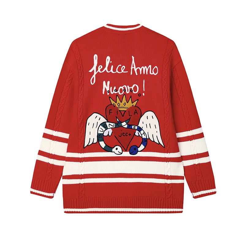 

New FILA Knitwear Women s Legend Red F11W519404FRD XL