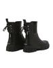 Jillstuart Acc [Free Shoelaces/Parts Included] Black Ribbon-Detailed Chelsea Mid-Length Rain Boots