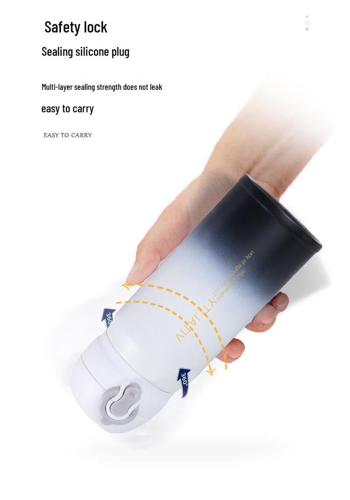 Cute 304 Stainless Steel Thermos Cup for Kids - Portable Student and Home Use