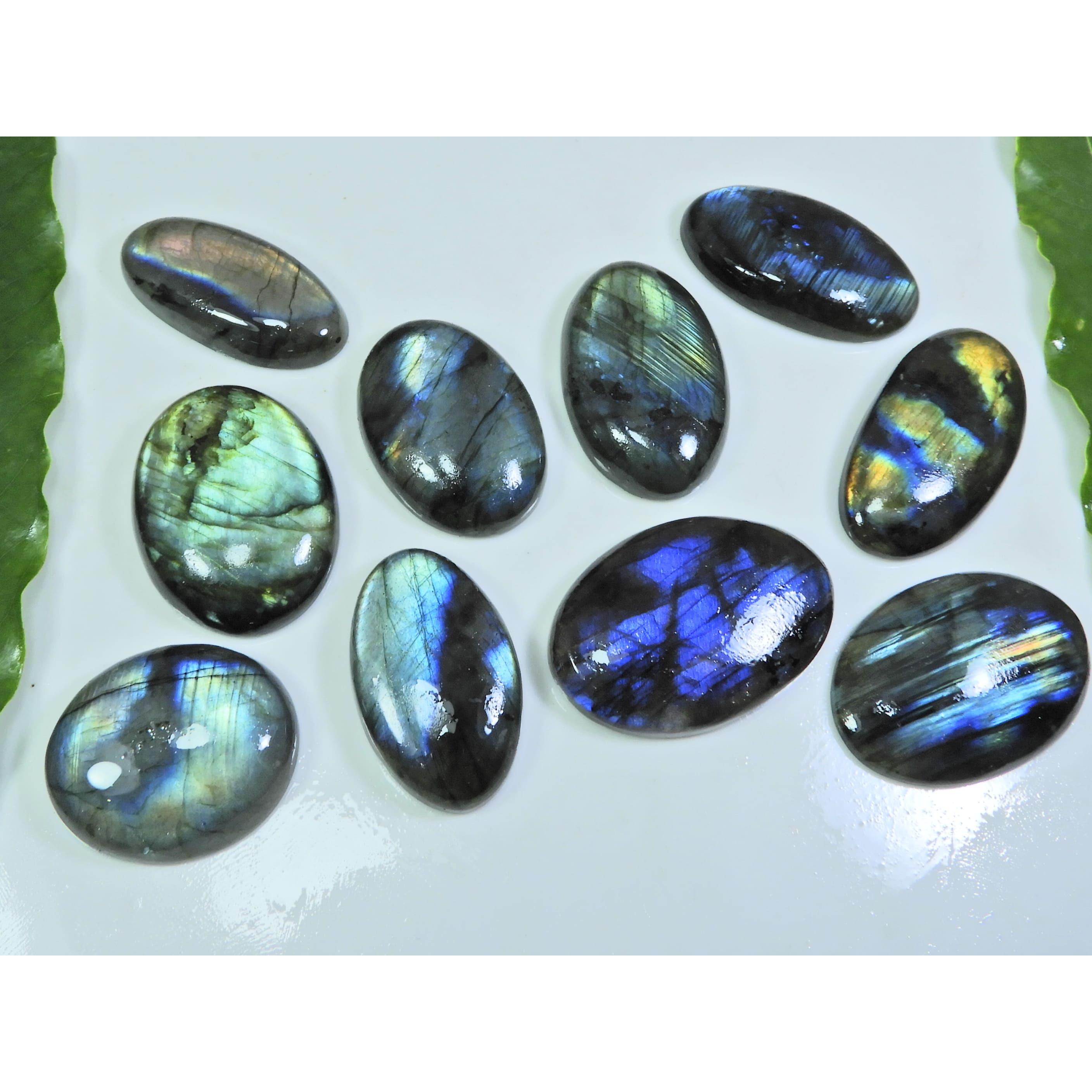 

24X29-23X37ММ Натуральный Мульти Лабрадорит Овальный Кабошон Свободный Драгоценный Камень 10Шт LL-934