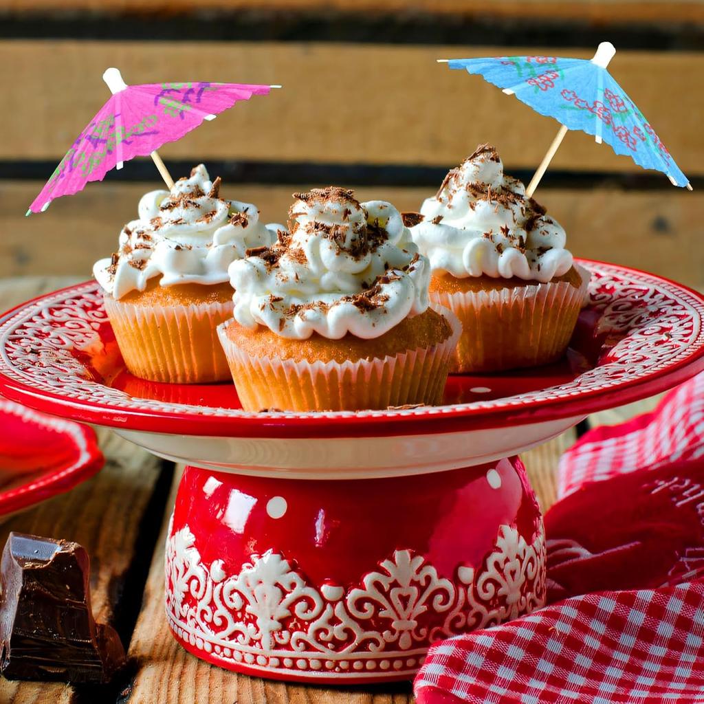 Cocktail Umbrella Picks, 50-Pack Drink Umbrella Toothpicks, Colorful 4-inch Paper Umbrellas for Drinks, Mini Umbrella Toppers, Tiny Umbrella