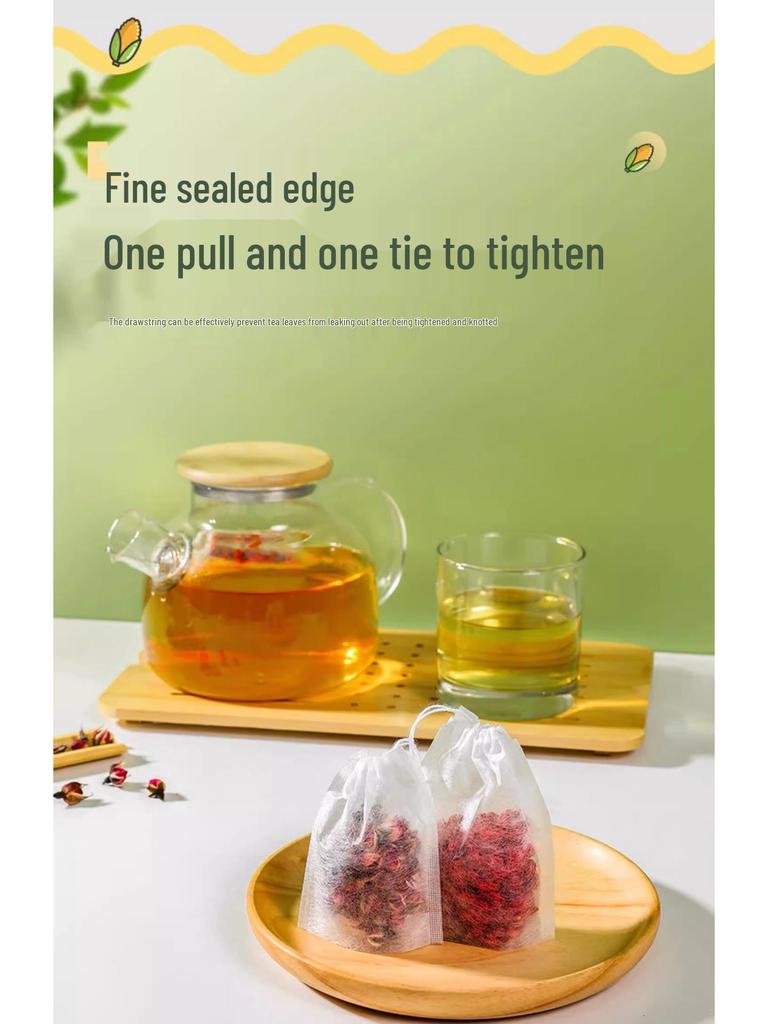 Ponyi Corn Fiber Disposable Tea and Seasoning Bags for Infusing