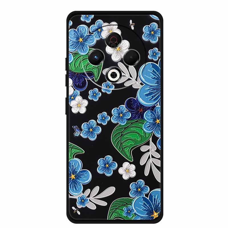 3D Phone Cover For Tecno Pova 6 Neo Pova6Neo Cases Soft TPU Silicone Case Tecno Pova 6 Pro Pova6 Embossed Flowers Blossoms Funda